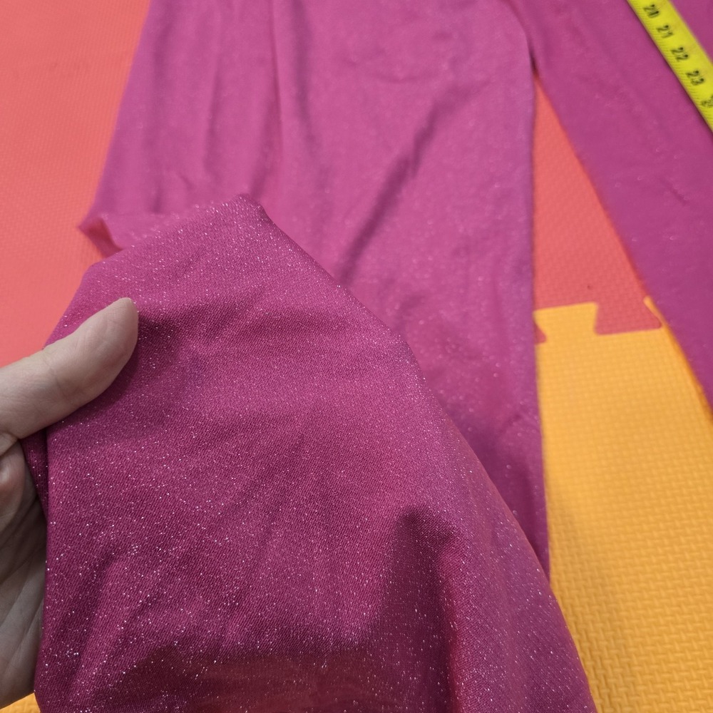 Sparkling Magenta Wide Leg Palazzo Pants Size XL Pink Glitter Metallic Party... - Picture 2 of 12